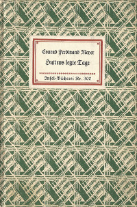 "Huttens letzte Tage" - Conrad Ferdinand Meyer